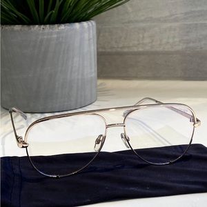 Gold with blue light tint